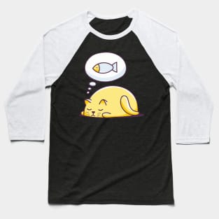 Dreaming Cat - Cat Lover Cats Baseball T-Shirt